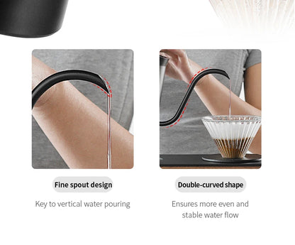 MHW-3BOMBER Smart Electric Coffee Kettle Precise Temperature Control Gooseneck Kettles Pour Over Coffee Home Barista Accessories