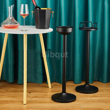 Stainless steel champagne KTV Bar Ice Bucket Bracket ice Luxury red wine bucket Stand Type Cooling Ice Bucket beer cooler
