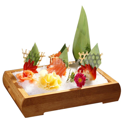 Japanese cuisine wooden sashimi Sushi box with lid fish salmon boxs wooden boxs beef plate box restaurant tableware food storage