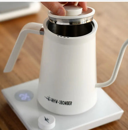 MHW-3BOMBER Smart Electric Coffee Kettle Precise Temperature Control Gooseneck Kettles Pour Over Coffee Home Barista Accessories