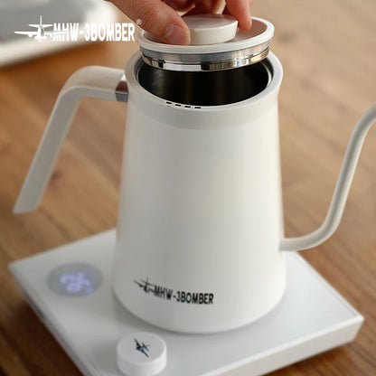 MHW-3BOMBER Smart Electric Coffee Kettle Precise Temperature Control Gooseneck Kettles Pour Over Coffee Home Barista Accessories
