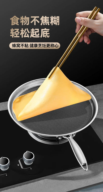 316 Pizza Plate Puff Pastry Dedicated Pot Flat Non-Stick Pan Household Pancake Palte Steak Frying Pan Cake Crust Pancake Maker