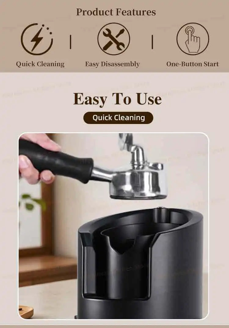 Commercial Auto Coffee Portafilter Cleaner 58mm Electric Coffee Filter Cleaner Coffee Machine Cleaner Cafe Equipment
