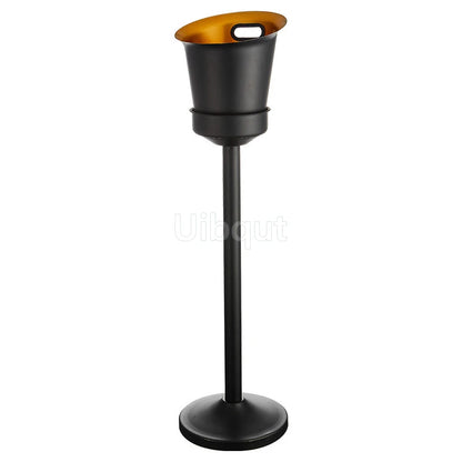 Stainless steel champagne KTV Bar Ice Bucket Bracket ice Luxury red wine bucket Stand Type Cooling Ice Bucket beer cooler