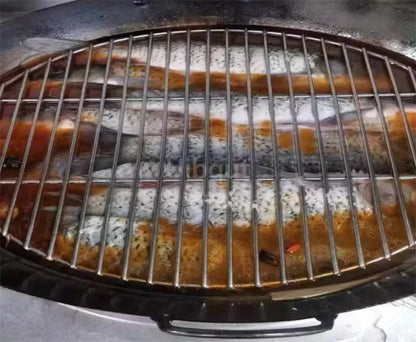 Stainless Steel 304 Food Grade 18-60CM ROUND BBQ Charcoal Grate Barbecue Grill Wire Grid Mesh Net with Two handles mesh net