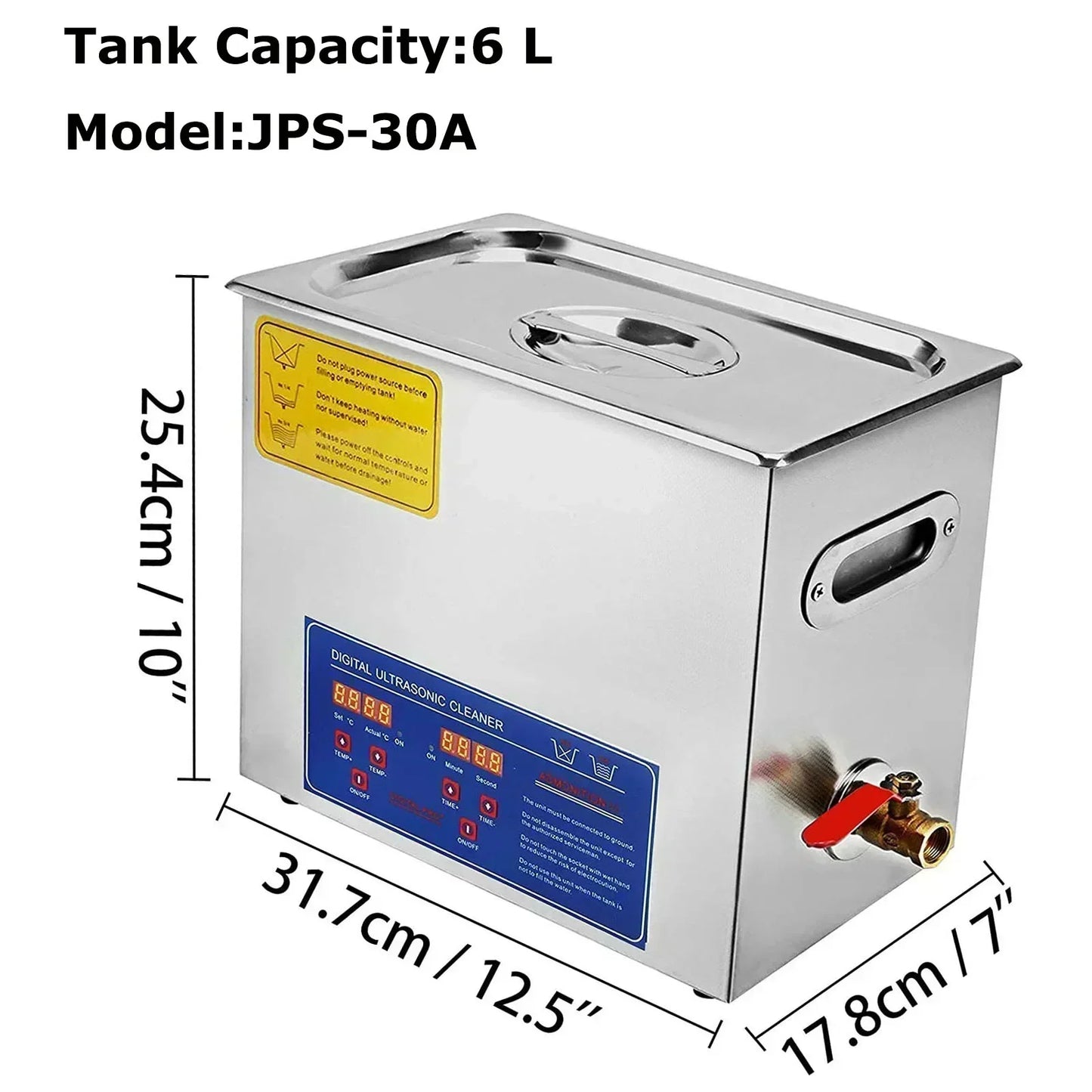 VEVOR 1.3L 2L 3L 6L 10L 15L 22L 30L Ultrasonic Cleaner Lave-Dishes Portable Washing Machine Diswasher Ultrasound Home Appliances