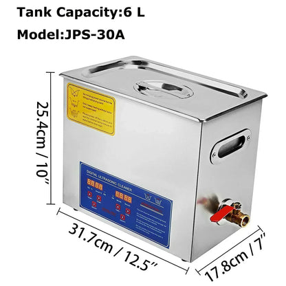VEVOR 1.3L 2L 3L 6L 10L 15L 22L 30L Ultrasonic Cleaner Lave-Dishes Portable Washing Machine Diswasher Ultrasound Home Appliances
