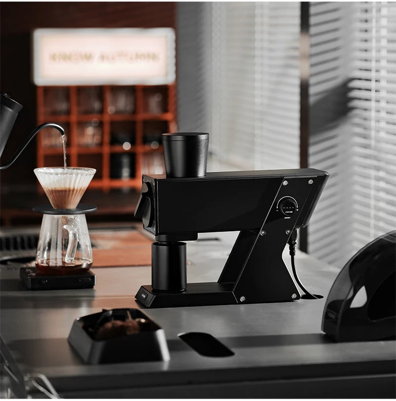 MHW-3BOMBER F74 Navigator Electric Grinder Flat Burr Set Coffee Grinder with 90 Stepless for Espresso & Pour Over Home Cafe Tool