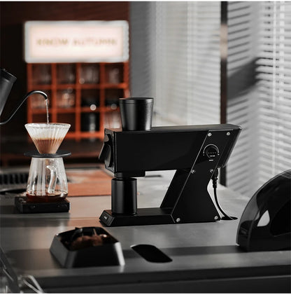 MHW-3BOMBER F74 Navigator Electric Grinder Flat Burr Set Coffee Grinder with 90 Stepless for Espresso & Pour Over Home Cafe Tool