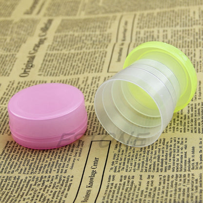 367A Portable Plastic Retractable Folding Cup Telescopic Collapsible Outdoor Travel