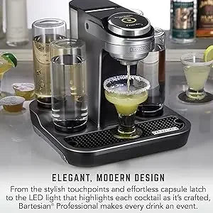 Professional Bartesian Machine, 5 Premium Glass Bottles, 55306