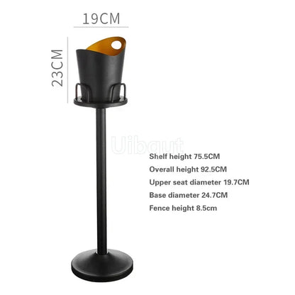 Stainless steel champagne KTV Bar Ice Bucket Bracket ice Luxury red wine bucket Stand Type Cooling Ice Bucket beer cooler