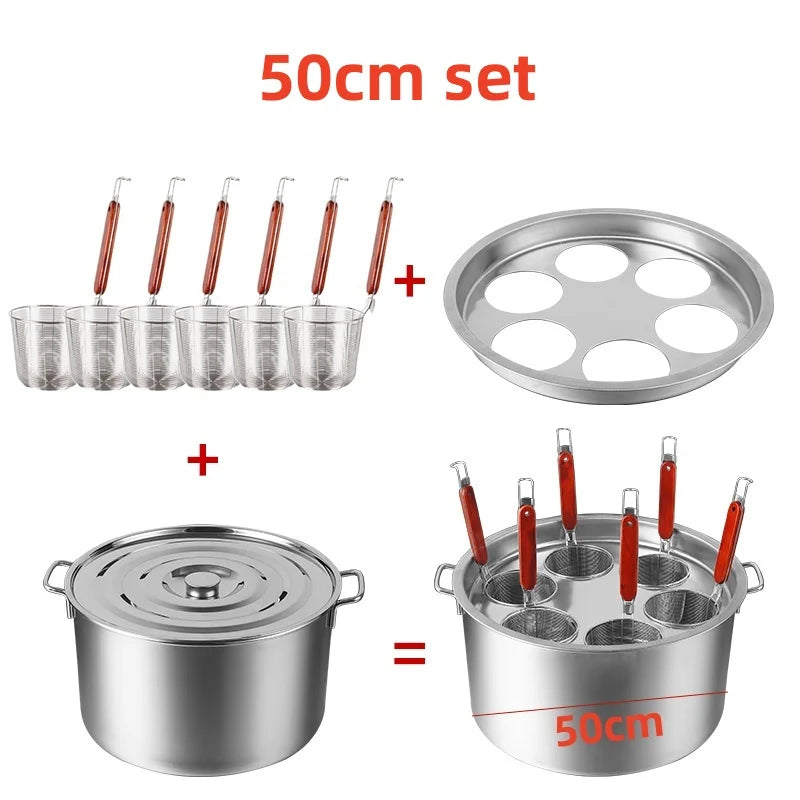 cooking noodle pot stainless steel large capital soup pot bucket Food drawer dumpling cooker tray steamed instant pot accessorie